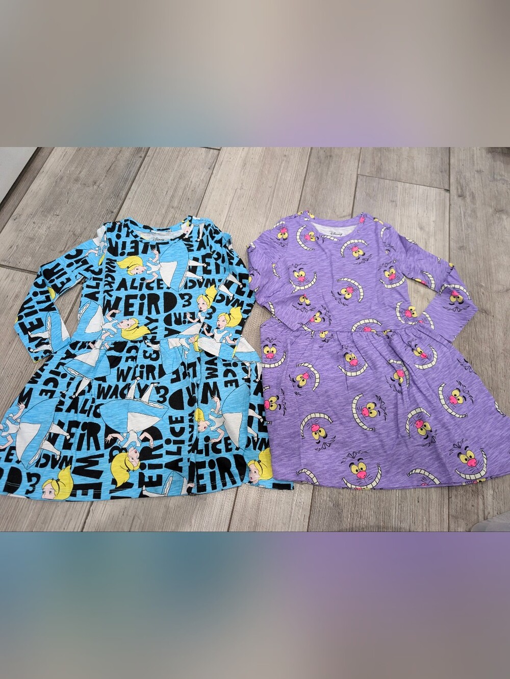 [NWOT] Disney | Bundle Of 2 Alice In Wonderland Long Sleeve Dresses